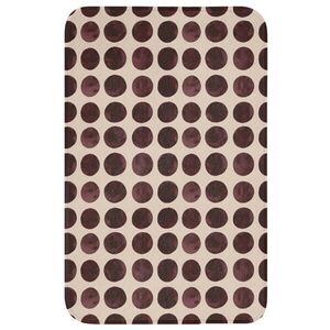 OnlyWow WC PŘEDLOŽKA Puntíky - Vzor - Hnědý 50x80 cm obraz