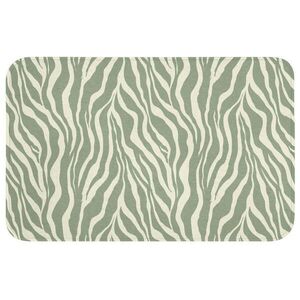 OnlyWow WC PŘEDLOŽKA Zebra - Motiv - zelená 80x50 cm obraz