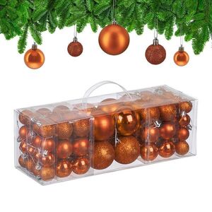 Relaxdays KOULE Oranžová 76dílná-sada Plast úložný box obraz