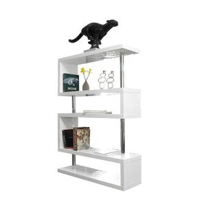 Livetastic DĚLICÍ STĚNA, vysoce lesklá bílá, 120/165/35 cm obraz