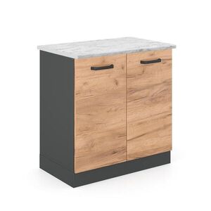 Vicco SKŘÍŇKA POD DŘEZ R-Line Zlatý mocný dub 80 cm PD Mramor obraz