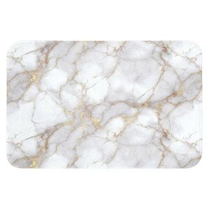 OnlyWow KOUPELNOVÁ PŘEDLOŽKA Bílá - zlatá - mramorová - šedá 60x40 cm obraz