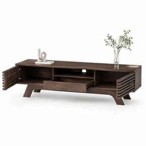 STILVORA TV STOLEK vintage dřevo, 1 zásuvka, 2 dvířka, do obývacího pokoje, 150×35×44 cm obraz
