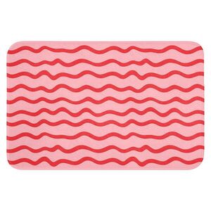 OnlyWow KOUPELNOVÁ PŘEDLOŽKA Hravé - Vzor - Červená 60x40 cm obraz