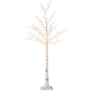 HOMCOM LED strom, 150 cm světelný strom, třešeň se 120 LED diodami, 3 stupně jasu obraz