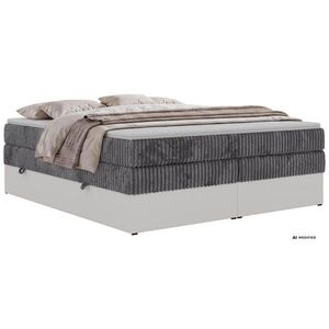 MKS POSTEL BOXSPRING TRAVIT ZERO KING 140/200 - Šedá Manšestr - Topper T25 - H4 obraz