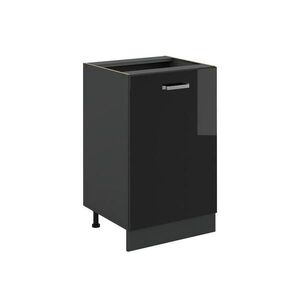 Vicco SPODNÍ SKŘÍŇKA KUCHYŇSKÉ LINKY R-Line, Černý vysoký lesk/Antracit, 50 cm bez pracovní desky obraz