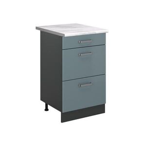 Vicco SPODNÍ SKŘÍŇKA KUCHYŇSKÉ LINKY R-Line, Modrošedá/Antracit, 50 cm pracovná doska Mramor obraz