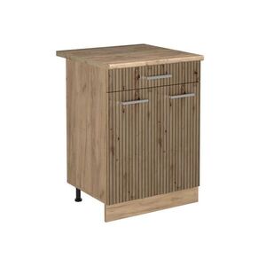 Vicco SPODNÍ SKŘÍŇKA KUCHYŇSKÉ LINKY R-Line, Řemeslný dub/Zlatý mocný dub, 60 cm se zásuvkou pracovná doska Dub Goldkraft obraz