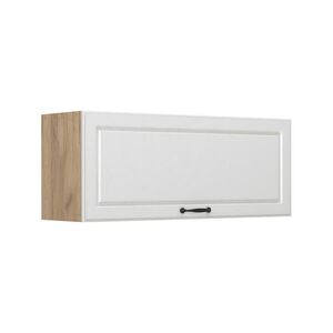 Vicco VĚŠÁK NA STĚNU R-Line, Bílý venkovský dům/Zlatý mocný dub, 100 cm Plochý obraz