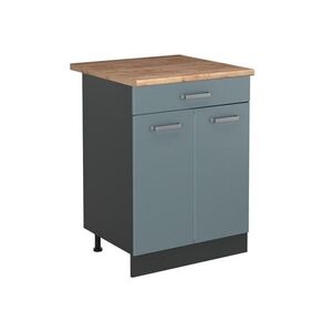 Vicco SPODNÍ SKŘÍŇKA KUCHYŇSKÉ LINKY R-Line, Modrošedá/Antracit, 60 cm se zásuvkou pracovná doska Dub Goldkraft obraz