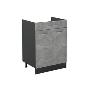 Vicco SPODNÍ SKŘÍŇKA KUCHYŇSKÉ LINKY R-Line, Beton/Antracit, 60 cm se zásuvkou bez pracovní desky obraz