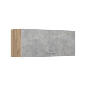 Vicco VĚŠÁK NA STĚNU R-Line, Beton/Zlatý mocný dub, 100 cm Plochý obraz