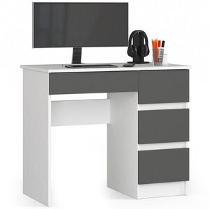 RAUMHIRSCH FURNITURE PSACÍ STŮL Bílý, grafitově šedý 77/90/50 obraz