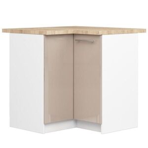 RAUMHIRSCH FURNITURE SPODNÍ SKŘÍŇ Bílá, Cappuccino lesk 85/90/46 obraz