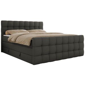 MKS POSTEL BOXSPRING ALTIVO KING DUO 200/200 - Tmavě šedá Ekokůže - Topper T25 - H3 obraz