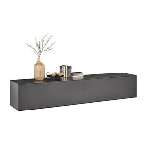 Dieter Knoll NÍZKÁ KOMODA, antracitová, 242/46/50 cm obraz