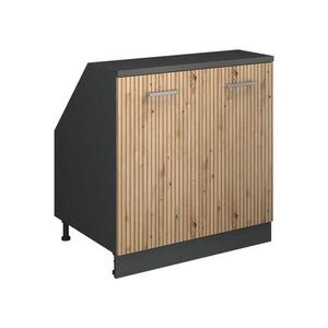 Vicco ŠIKMÁ SKŘÍŇ Rion Řemeslný dub 80 x 81.6 cm se 2 dveřmi, korpus skříně hloubka 60 cm obraz