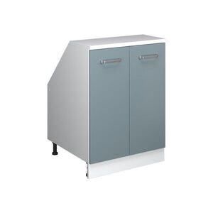 Vicco ŠIKMÁ SKŘÍŇ Rion Modrošedá 60 x 81.6 cm se 2 dveřmi, korpus skříně hloubka 60 cm obraz