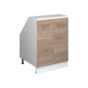 Vicco KUCHYŇSKÁ SKŘÍŇKA POD ŠIKMOU STŘECHU R-Line Sonoma 60 cm se 2 dveřmi, korpus skříně hloubka 60 cm obraz