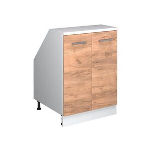 Vicco ŠIKMÁ SKŘÍŇ Rion Zlatý mocný dub 60 x 81.6 cm se 2 dveřmi, korpus skříně hloubka 60 cm obraz