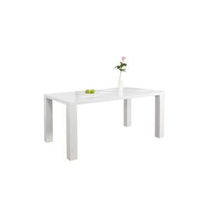 MID.YOU JÍDELNÍ STŮL, vysoce lesklá bílá, 140/90/76 cm obraz