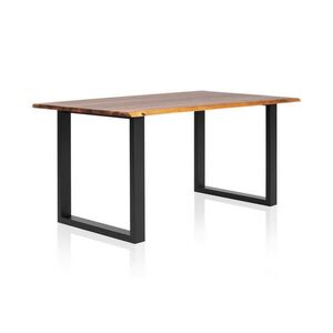 MID.YOU JÍDELNÍ STŮL, akácie, černá, koňaková, 200/100/77 cm obraz