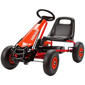 AIYAPLAY GOKART, šlapací autíčko s ruční brzdou, nastavitelným sedadlem, jízdou vpřed a vzad obraz