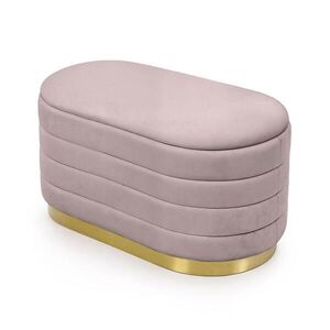 RAUMHIRSCH FURNITURE ČALOUNĚNÁ LAVIČKA s úložným prostorem, růžová obraz