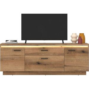 Hom`in KOMODA POD TELEVIZI, barvy dubu, 180/64, 4/44, 6 cm obraz