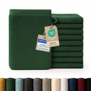 Blumtal ŽÍNKA sada 10 ks, 10x žínka 15/20 cm, tmavě zelená obraz