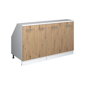 Vicco SADA SKŘÍNÍ PRO ŠIKMOU STŘECHU Rion Řemeslný dub 140 cm Sada 2 korpusů skříně hloubka 60 cm obraz