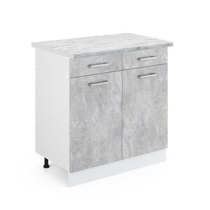 Vicco SPODNÍ SKŘÍŇKA KUCHYŇSKÉ LINKY R-Line Beton 80 cm s pracovní deskou obraz