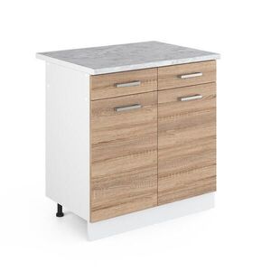 Vicco SPODNÍ SKŘÍŇKA KUCHYŇSKÉ LINKY R-Line Sonoma 80 cm s pracovní deskou obraz