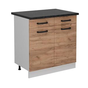 Vicco SPODNÍ SKŘÍŇKA KUCHYŇSKÉ LINKY R-Line Zlatý mocný dub 80 cm PD Antracit obraz