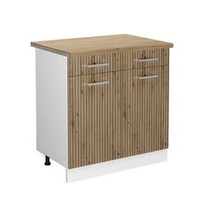 Vicco SPODNÍ SKŘÍŇKA KUCHYŇSKÉ LINKY R-Line Řemeslný dub 80 cm , PD Dub obraz