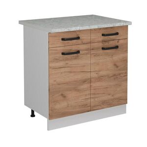 Vicco SPODNÍ SKŘÍŇKA KUCHYŇSKÉ LINKY R-Line Zlatý mocný dub 80 cm PD Mramor obraz