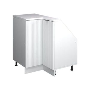 Vicco ŠIKMÁ SKŘÍŇ ROHOVÁ SKŘÍŇKA Rion Bílé zvlnění 75.6 x 81.6 cm s 1 dveřmi obraz
