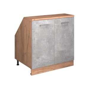Vicco WARDROBE FOR SLOPING CEILING Rion Beton 80 x 81.6 cm se 2 dveřmi, korpus skříně hloubka 60 cm obraz