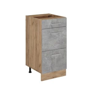 Vicco SPODNÍ SKŘÍŇKA KUCHYŇSKÉ LINKY R-Line Beton 40 cm se zásuvkami, bez pracovní desky obraz