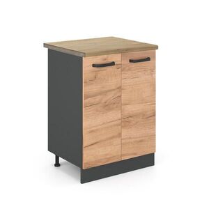 Vicco SPODNÍ SKŘÍŇKA KUCHYŇSKÉ LINKY R-Line Zlatý mocný dub 60 cm , PD Dub obraz
