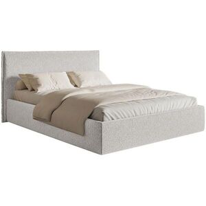 Selsey ČALOUNĚNÁ POSTEL Softie Slim světle šedá ženylka 140x200 obraz