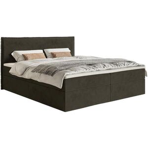 Selsey BOXSPRINGOVÁ POSTEL Softie tmavě zelená velur vodoodpudivý 160x200 cm obraz