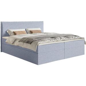 Selsey BOXSPRINGOVÁ POSTEL Softie nebeská modrá ženylka 140x200 cm obraz