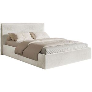 Selsey ČALOUNĚNÁ POSTEL Softie Slim greige velur 160x200 obraz