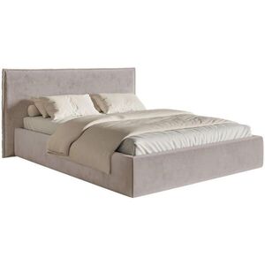 Selsey ČALOUNĚNÁ POSTEL Softie taupe velur 180x200 obraz
