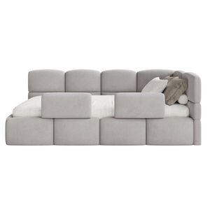 Selsey DĚTSKÁ POSTEL Cloudy světle šedá 120 cm, velur obraz