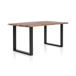 MID.YOU JÍDELNÍ STŮL, akácie, přírodní barvy, černá, 160/90/75 cm obraz