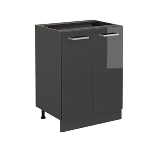 Vicco SPODNÍ SKŘÍŇKA KUCHYŇSKÉ LINKY R-Line Antracitový vysoký lesk 60 cm bez pracovní desky obraz