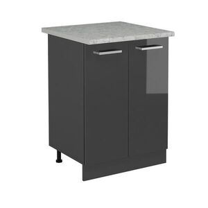 Vicco SPODNÍ SKŘÍŇKA KUCHYŇSKÉ LINKY R-Line Antracitový vysoký lesk 60 cm PD Mramor obraz